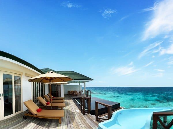 Water Pavilion with Pool + Slide